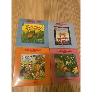 Lot of 4 scholastic books on CD